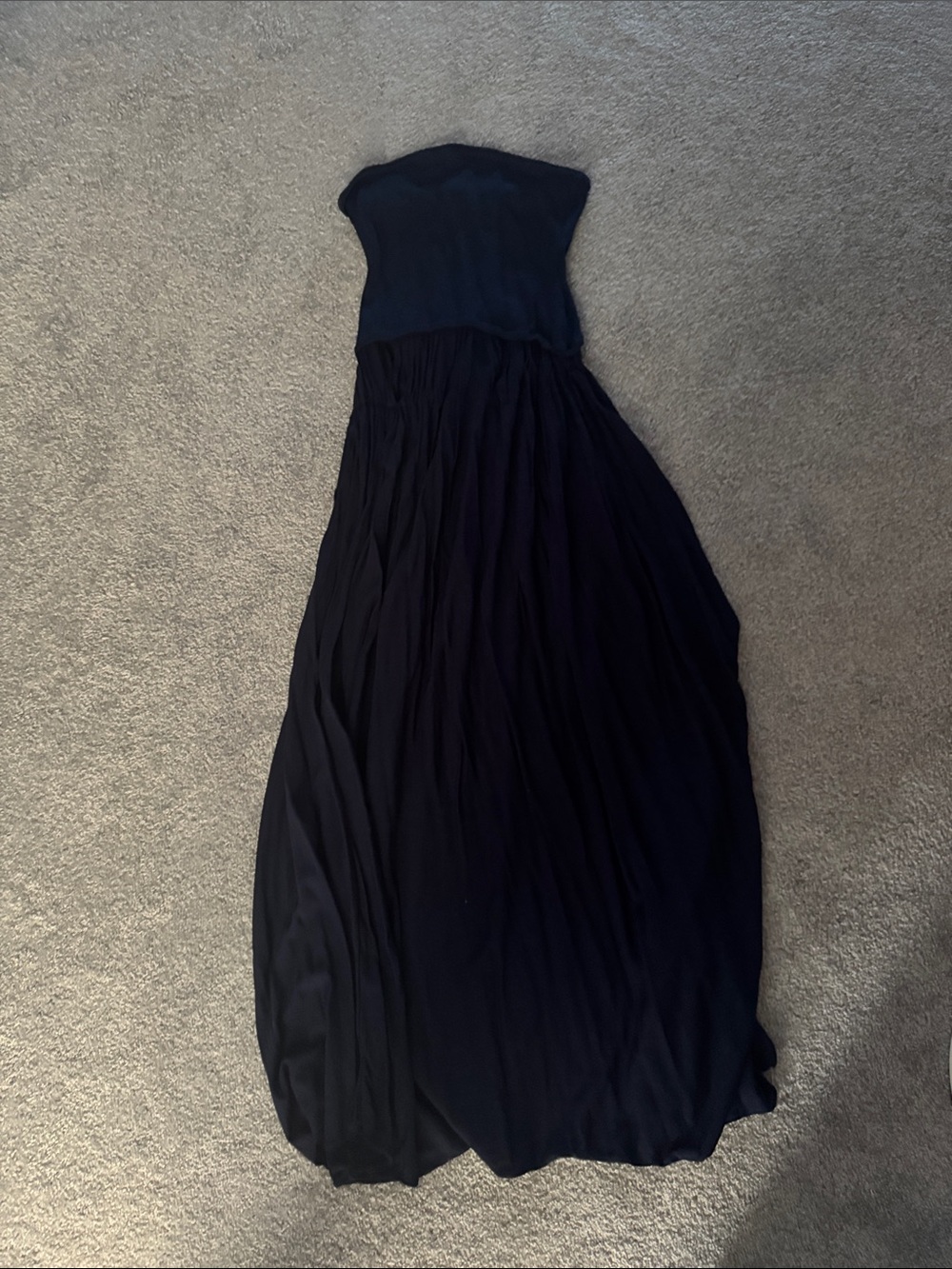 Solid & Striped Strapless navy Maxi Dress